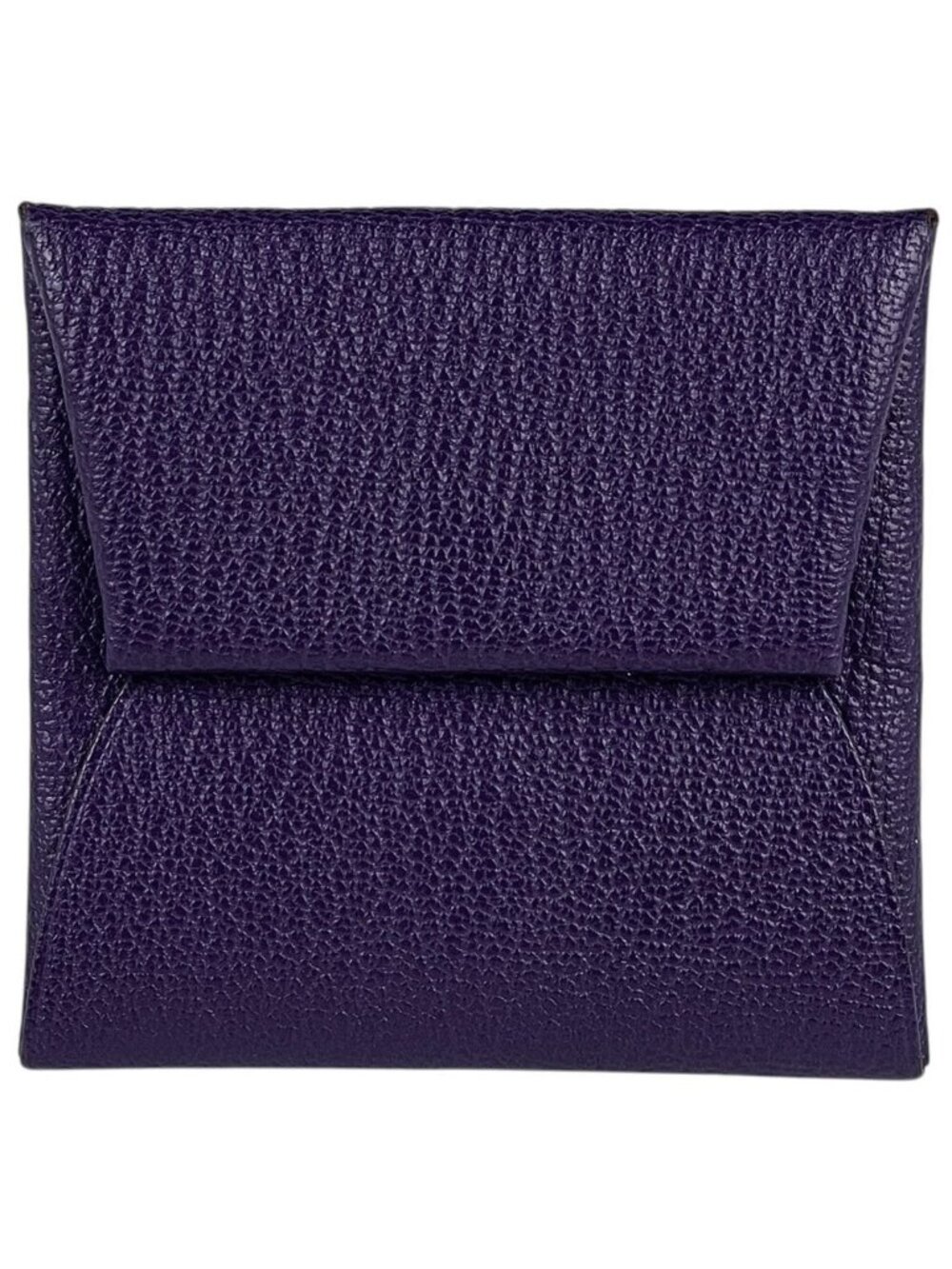 Hermes Bastia Coin Purse Chevre Iris
